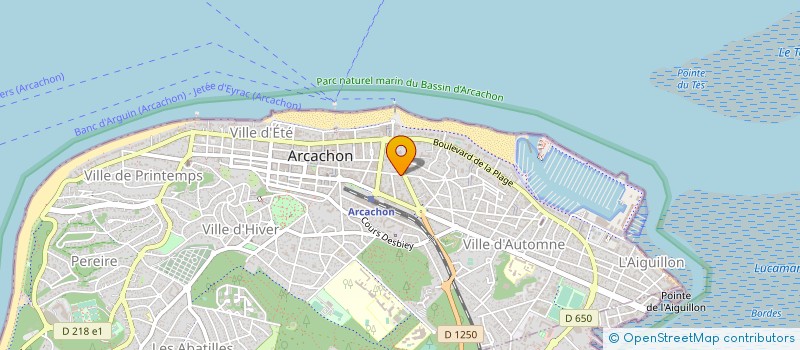 localisation de l'entreprise MONSIEUR LUCIEN PHILIBERT  ARCACHON