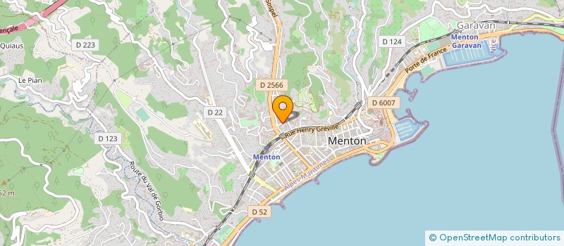 localisation de l'entreprise MONSIEUR LUCIEN PIERI  MENTON