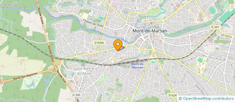 localisation de l'entreprise MONSIEUR LUCIEN PIERREL  MONT-DE-MARSAN