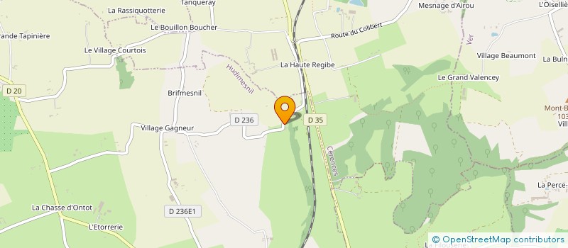 localisation de l'entreprise MONSIEUR LUCIEN PILLON  LE MESNIL-AUBERT