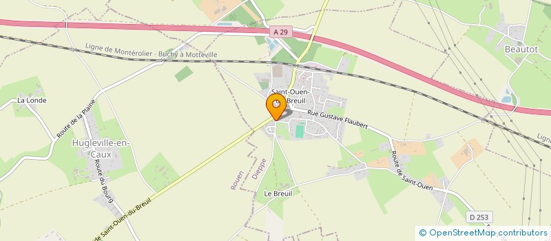 localisation de l'entreprise MONSIEUR LUCIEN PINGEON  SAINT-OUEN-DU-BREUIL