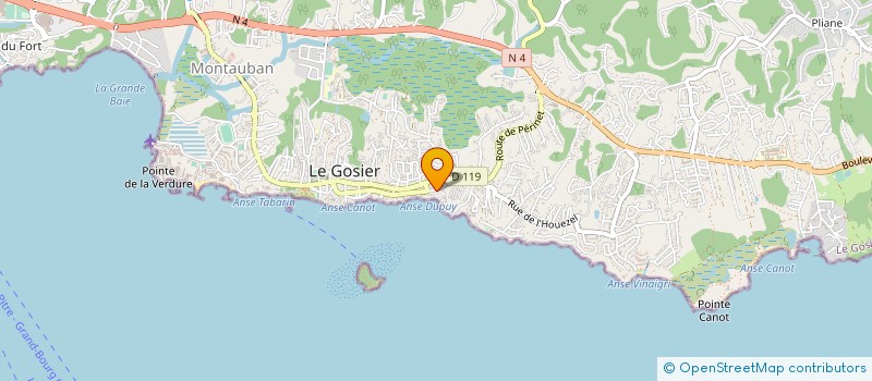 localisation de l'entreprise MONSIEUR LUCIEN PISTOL  LE GOSIER