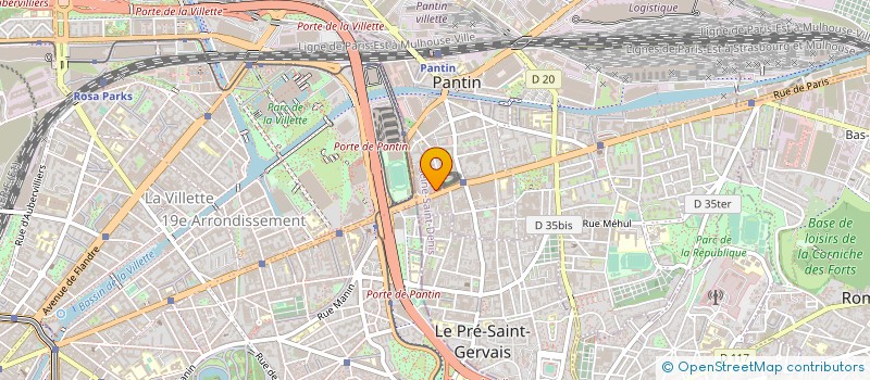 localisation de l'entreprise MONSIEUR LUCIEN PLAISANCE  PANTIN