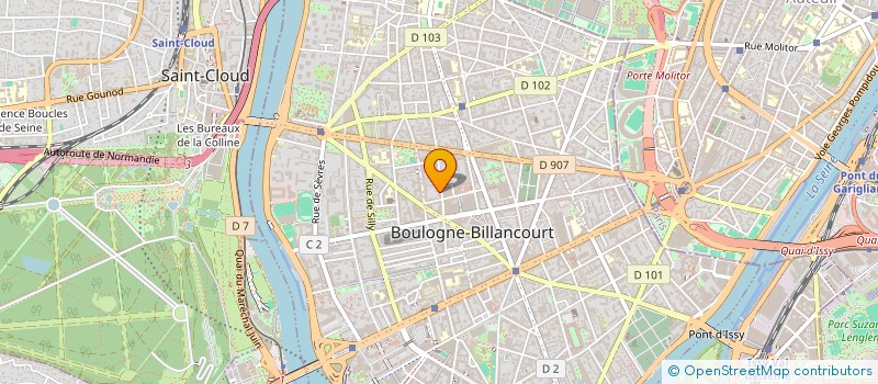 localisation de l'entreprise MONSIEUR LUCIEN PLANEILLES  BOULOGNE-BILLANCOURT