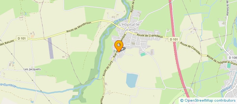 localisation de l'entreprise MONSIEUR LUCIEN PLESSIS  L'HOPITAL-LE-GRAND