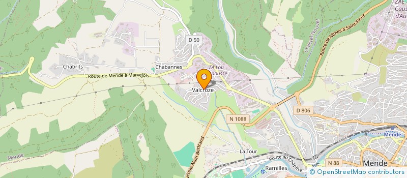 localisation de l'entreprise MONSIEUR LUCIEN PONS  MENDE