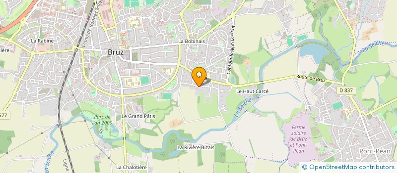 localisation de l'entreprise MONSIEUR LUCIEN POULAIN  BRUZ