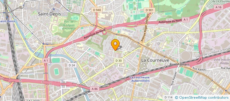 localisation de l'entreprise MONSIEUR LUCIEN PREGNON à LA COURNEUVE