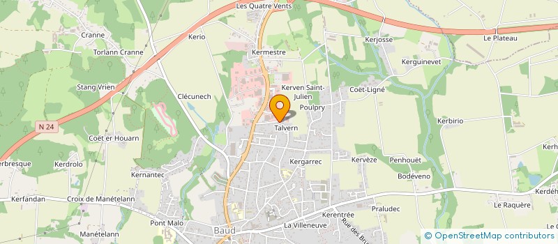 localisation de l'entreprise MONSIEUR LUCIEN PRESTAT  BAUD