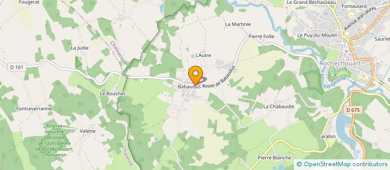 localisation de l'entreprise MONSIEUR LUCIEN PREVOST  ROCHECHOUART