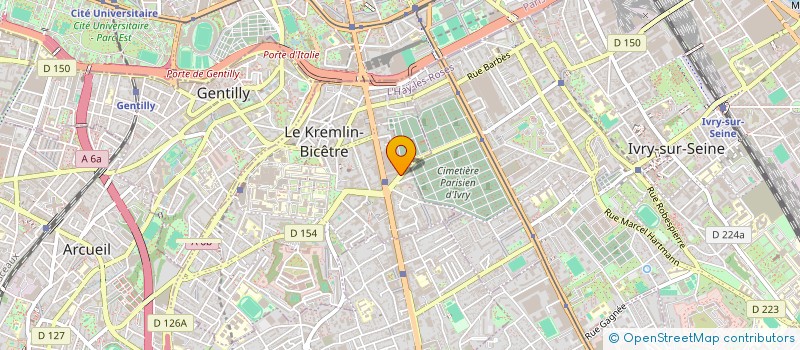 localisation de l'entreprise MONSIEUR LUCIEN RAMAKICHENIN  LE KREMLIN-BICETRE