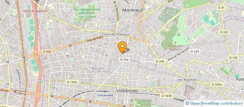 localisation de l'entreprise MONSIEUR LUCIEN RANKL à MONTREUIL