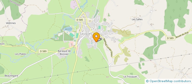 localisation de l'entreprise MONSIEUR LUCIEN REDON à SAUGUES