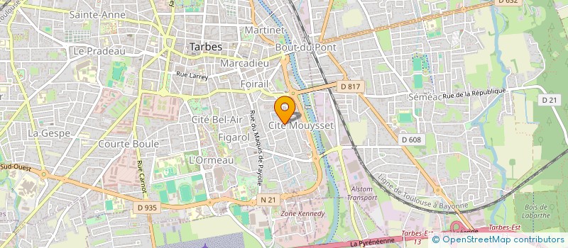 localisation de l'entreprise MONSIEUR LUCIEN REGAD à TARBES