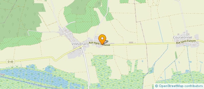 localisation de l'entreprise MONSIEUR LUCIEN REGNAULT  VILLEVENARD