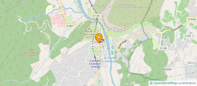 localisation de l'entreprise MONSIEUR LUCIEN REGNAULT à ANDUZE