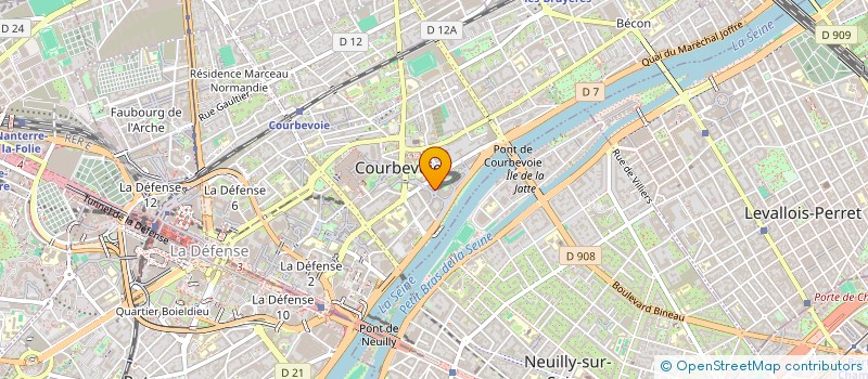 localisation de l'entreprise MONSIEUR LUCIEN RENAUDIN à COURBEVOIE