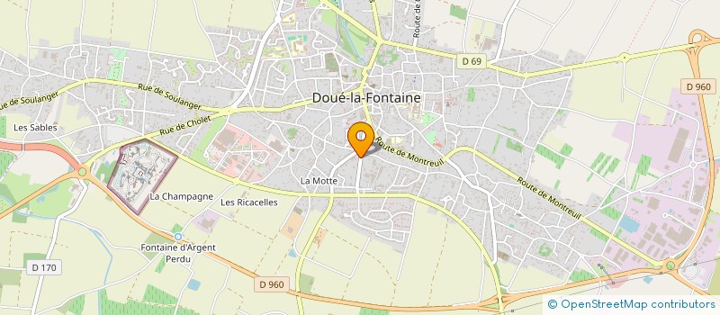 localisation de l'entreprise MONSIEUR LUCIEN RENAULT  DOUE-EN-ANJOU