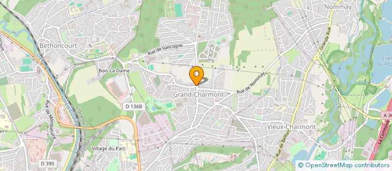 localisation de l'entreprise MONSIEUR LUCIEN RIEGERT  GRAND-CHARMONT