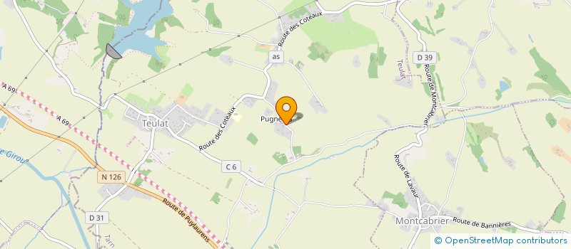 localisation de l'entreprise MONSIEUR LUCIEN RIVIERE  TEULAT