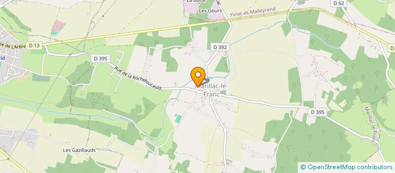 localisation de l'entreprise MONSIEUR LUCIEN RODDE à LA ROCHEFOUCAULD-EN-ANGOUMOIS