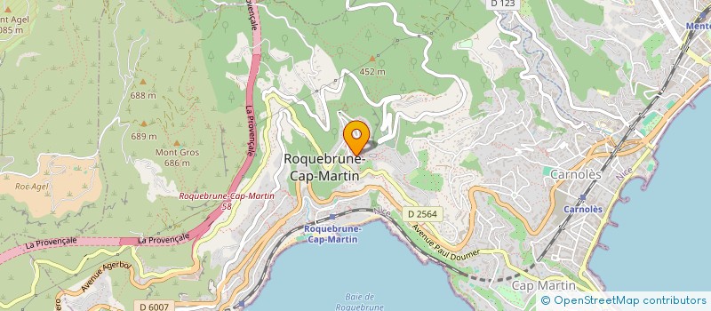 localisation de l'entreprise MONSIEUR LUCIEN ROMANI à ROQUEBRUNE-CAP-MARTIN
