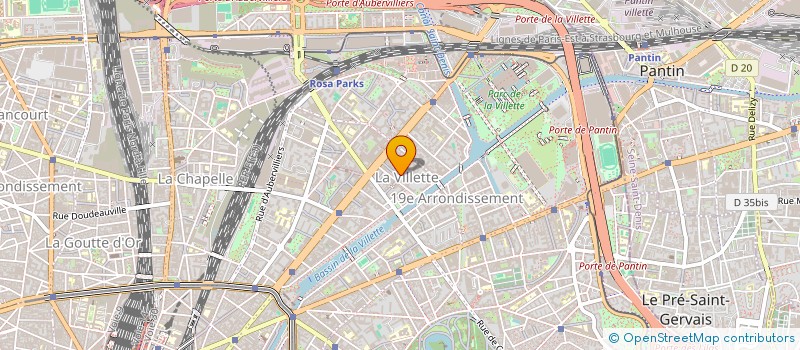 localisation de l'entreprise MONSIEUR LUCIEN ROUBAUD  PARIS