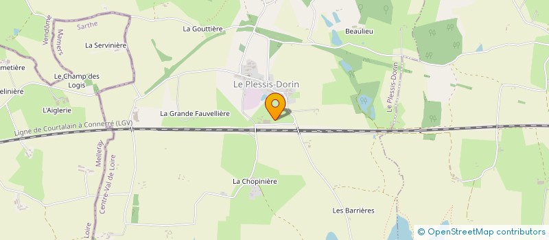 localisation de l'entreprise MONSIEUR LUCIEN ROULEAU  LE PLESSIS-DORIN