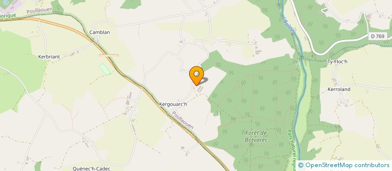 localisation de l'entreprise MONSIEUR LUCIEN RUMEN  POULLAOUEN