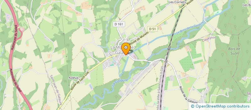 localisation de l'entreprise MONSIEUR LUCIEN SASSOULAS  SAINT-JEAN-DE-GALAURE