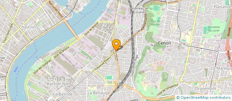 localisation de l'entreprise MONSIEUR LUCIEN SENCEY  CENON