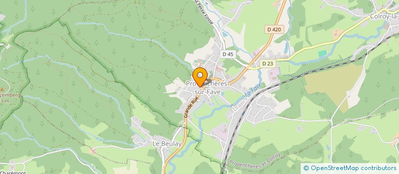 localisation de l'entreprise MONSIEUR LUCIEN STOUVENEL à PROVENCHERES-ET-COLROY