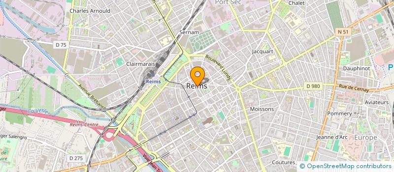 localisation de l'entreprise MONSIEUR LUCIEN TIRANT à REIMS