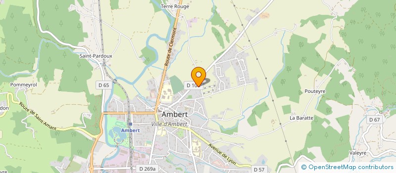 localisation de l'entreprise MONSIEUR LUCIEN TIXIER  AMBERT