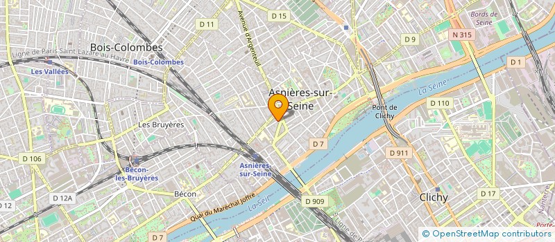 localisation de l'entreprise MONSIEUR LUCIEN TOUATI à ASNIERES-SUR-SEINE