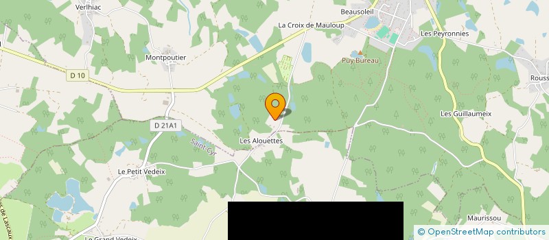 localisation de l'entreprise MONSIEUR LUCIEN TRICARD  COGNAC-LA-FORET