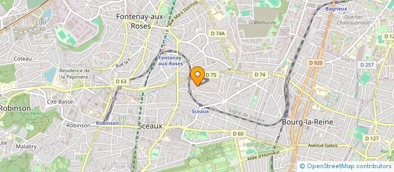 localisation de l'entreprise MONSIEUR LUCIEN TRUDON à SCEAUX