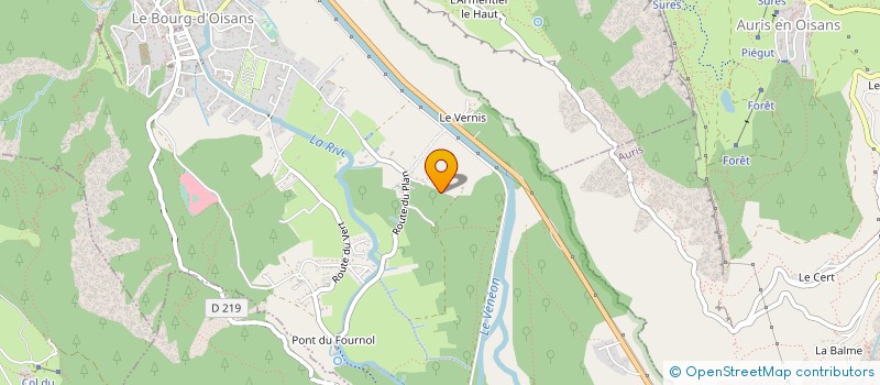 localisation de l'entreprise MONSIEUR LUCIEN TURC BARON  LES DEUX ALPES