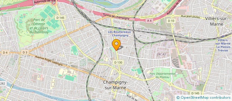localisation de l'entreprise MONSIEUR LUCIEN VALET à CHAMPIGNY-SUR-MARNE