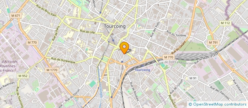 localisation de l'entreprise MONSIEUR LUCIEN VANWYNSBERGHE  TOURCOING