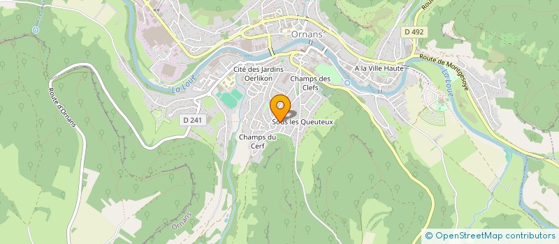 localisation de l'entreprise MONSIEUR LUCIEN VIENNET  ORNANS