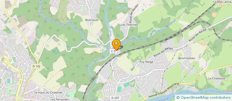 localisation de l'entreprise MONSIEUR LUCIEN WEISS  LE PALAIS-SUR-VIENNE