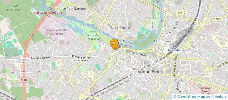 localisation de l'entreprise MONSIEUR LUCK LEJEAU à ANGOULEME