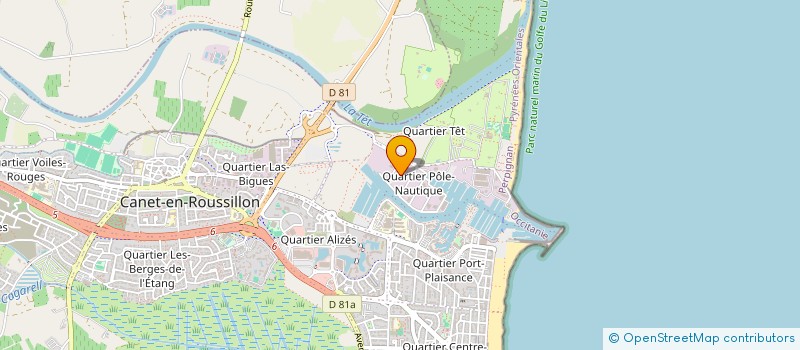 localisation de l'entreprise MONSIEUR LUCKAS THUAULT  CANET EN ROUSSILLON