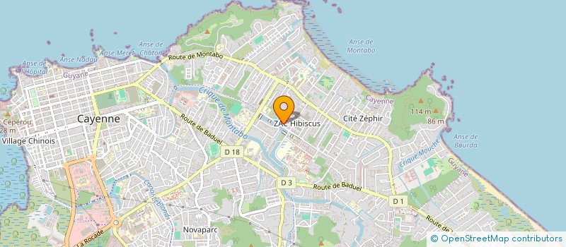 localisation de l'entreprise MONSIEUR LUCKSON COLIMON  CAYENNE