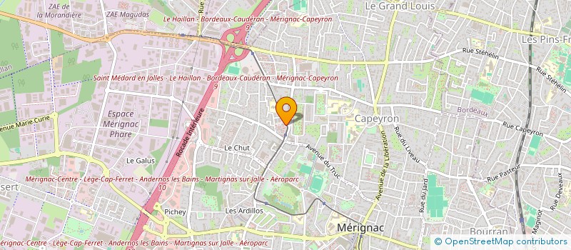 localisation de l'entreprise MONSIEUR LUCKY OSAGIE  MERIGNAC