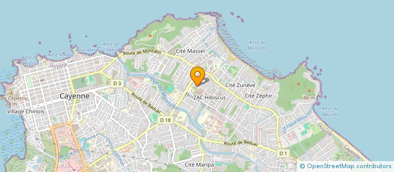 localisation de l'entreprise MONSIEUR LUCSON CHARLES  CAYENNE