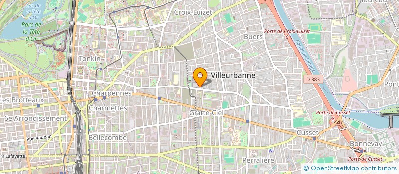 localisation de l'entreprise MONSIEUR LUDERICK GRUMEAU  VILLEURBANNE