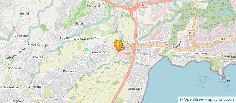 localisation de l'entreprise MONSIEUR LUDGI THOMAS  BAIE-MAHAULT