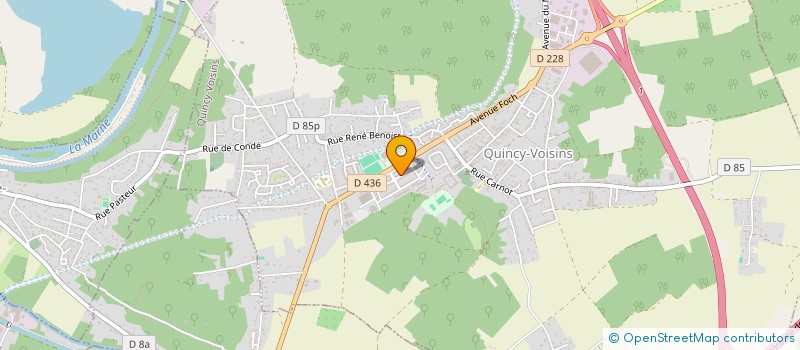 localisation de l'entreprise MONSIEUR LUDGY BARET  QUINCY-VOISINS